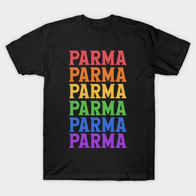 PARMA COLORFUL DESTINATION T-Shirt by OlkiaArt